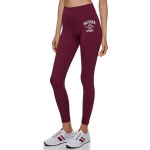 Tommy Hilfiger Womens Leggings XL Purple High Rise Full Length Jersey NWT